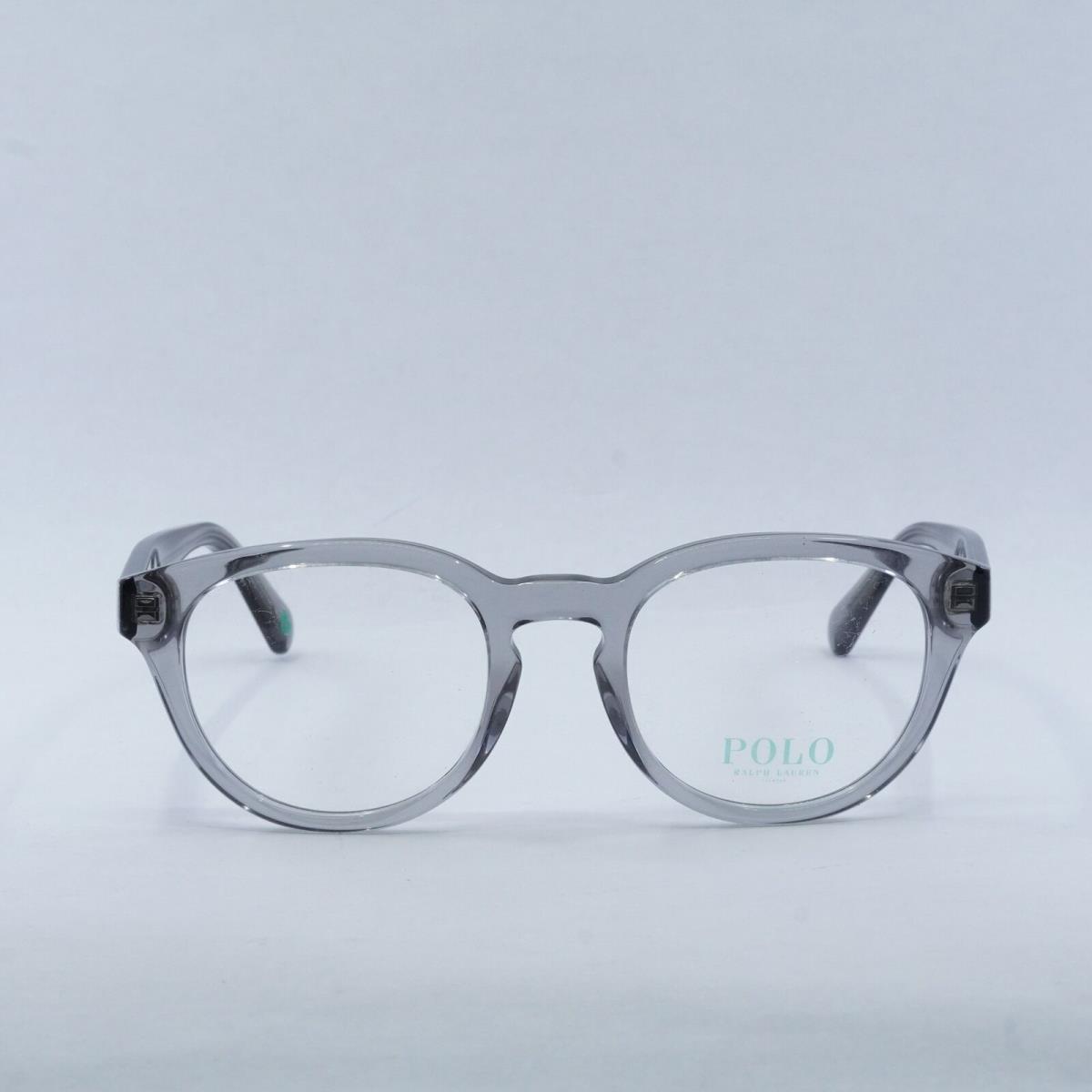 Polo Ralph Laurent PH2262 5965 Shiny Transparent Grey 50mm Eyeglasses