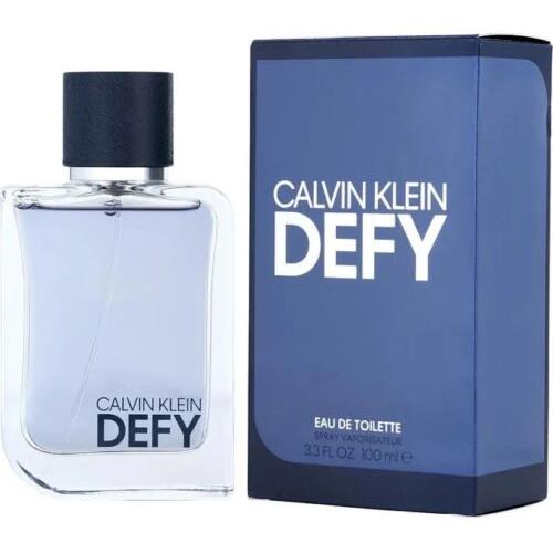 Calvin Klein Defy 3.3 Oz./ 100 Ml. Eau de Parfum Spray For Men Package