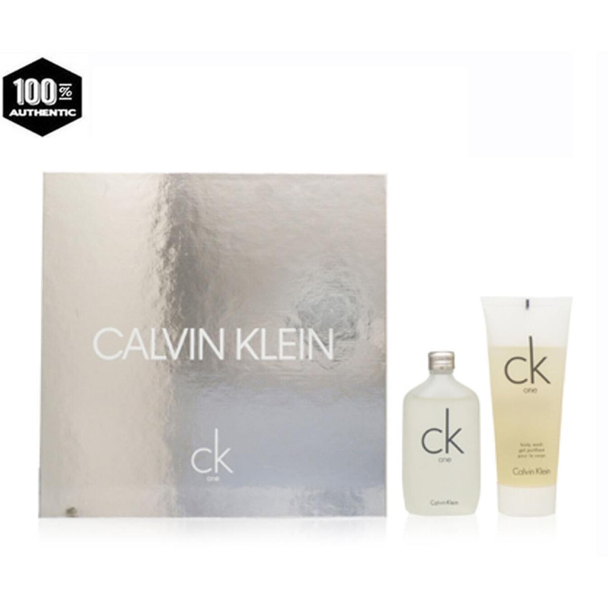 CK One BY Calvin Klein 2 pc set-3.4 oz Edt Sp+3.4 oz Body Wash For Unisex