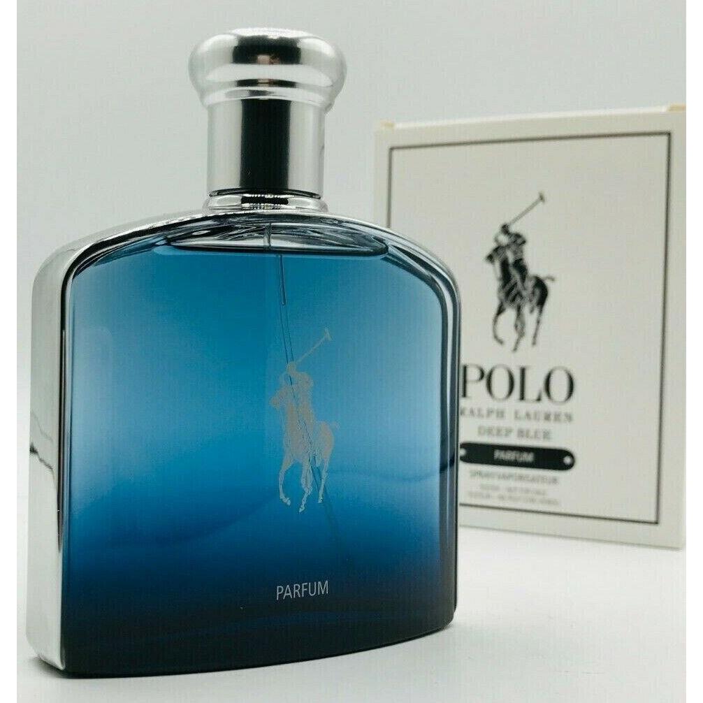 Ralph Lauren Polo Deep Blue Men Parfum Spray 4.2 oz 125 ml Box As Shown