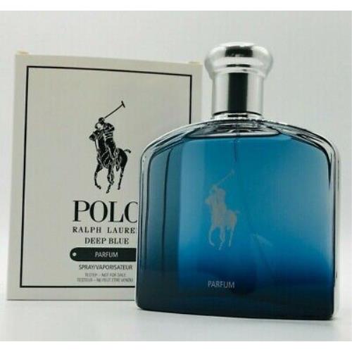 Ralph Lauren Polo Deep Blue Men Parfum Spray 4.2 oz 125 ml Box As Shown