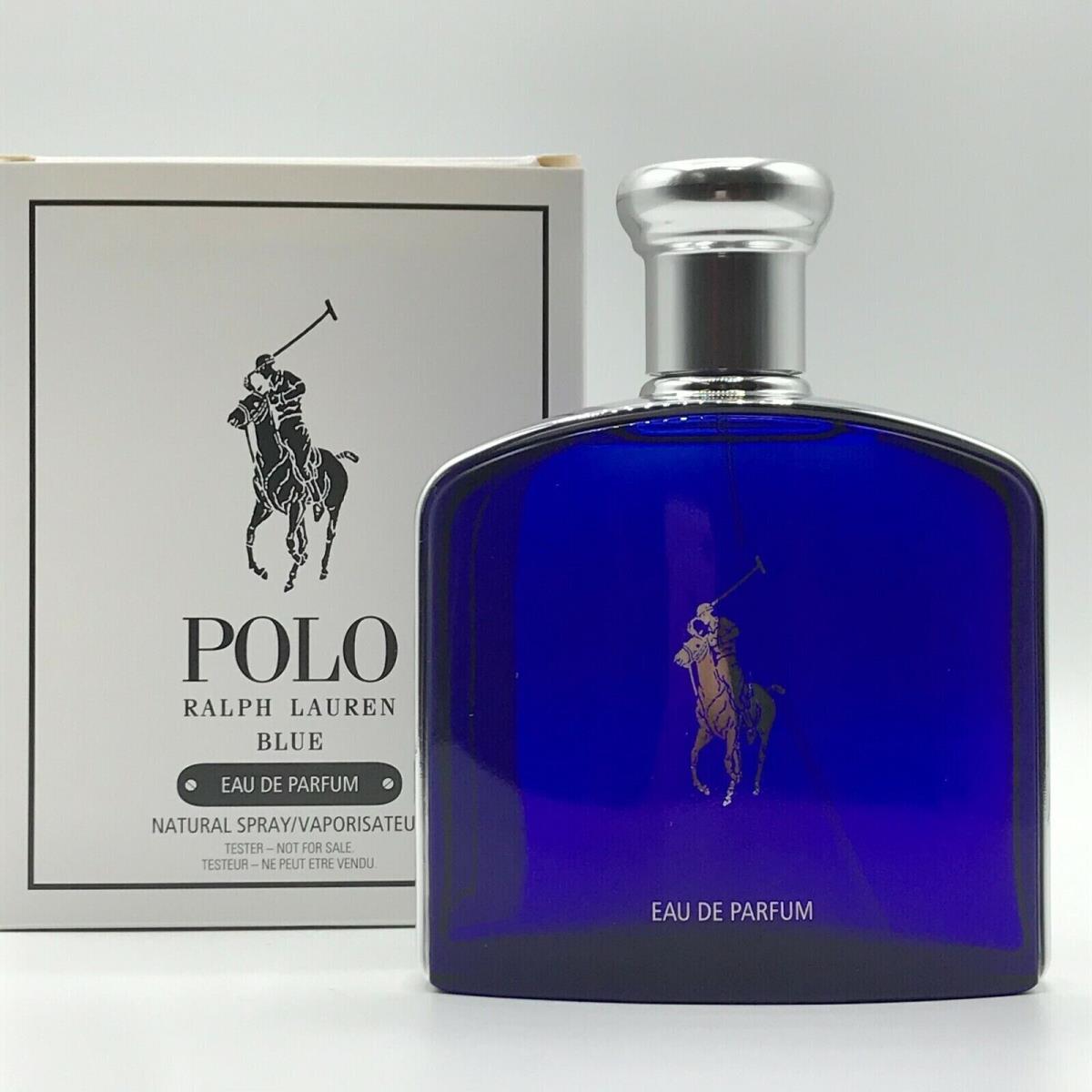 Ralph Lauren Polo Blue Men Parfum Spray 4.2 oz 125 ml Box As Shown