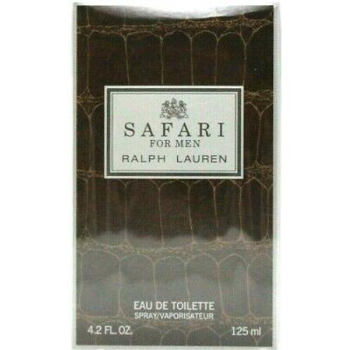 Ralph Lauren Safari For Men Eau DE Toilette Spray 4.2 Oz / 125 ml Item