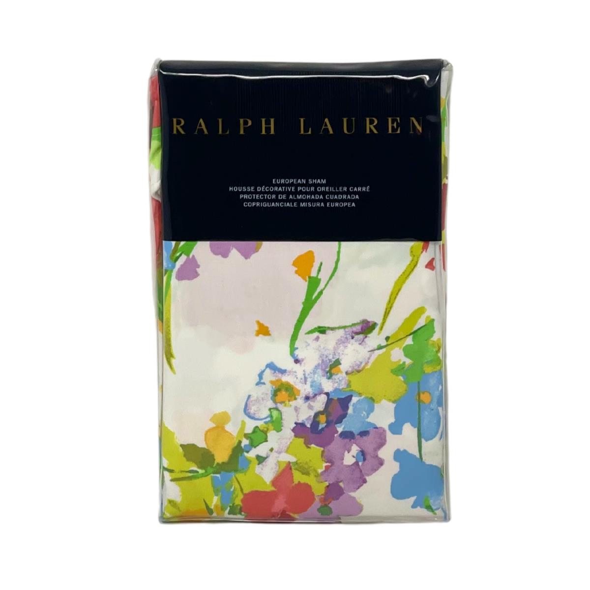 Ralph Lauren One Watch Hill Floral European Cotton Designer Pillow Sham