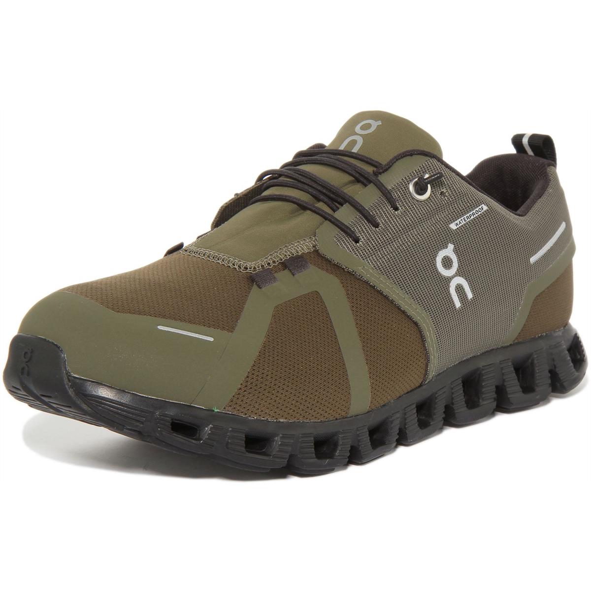 On Running Cloud 5 Fast Lacing Waterproof Sneakers Olive Mens Size US 7 - 13 OLIVE