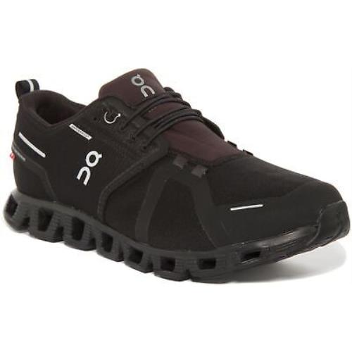 On Running Cloud 5 Fast Lacing Waterproof Sneakers All Black Mens Size US 7 - 13