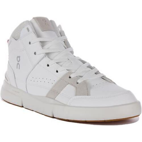 On Running The Roger Club House Tennis Mid Top Sneaker White Grey Mens US 7 - 13 - WHITE GREY