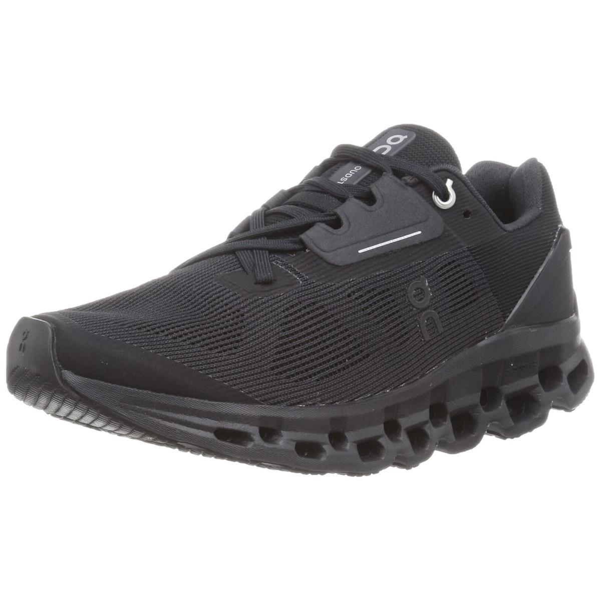 ON Running Cloudstratus Womens` Sneakers All Black 10 Sz_10_Black