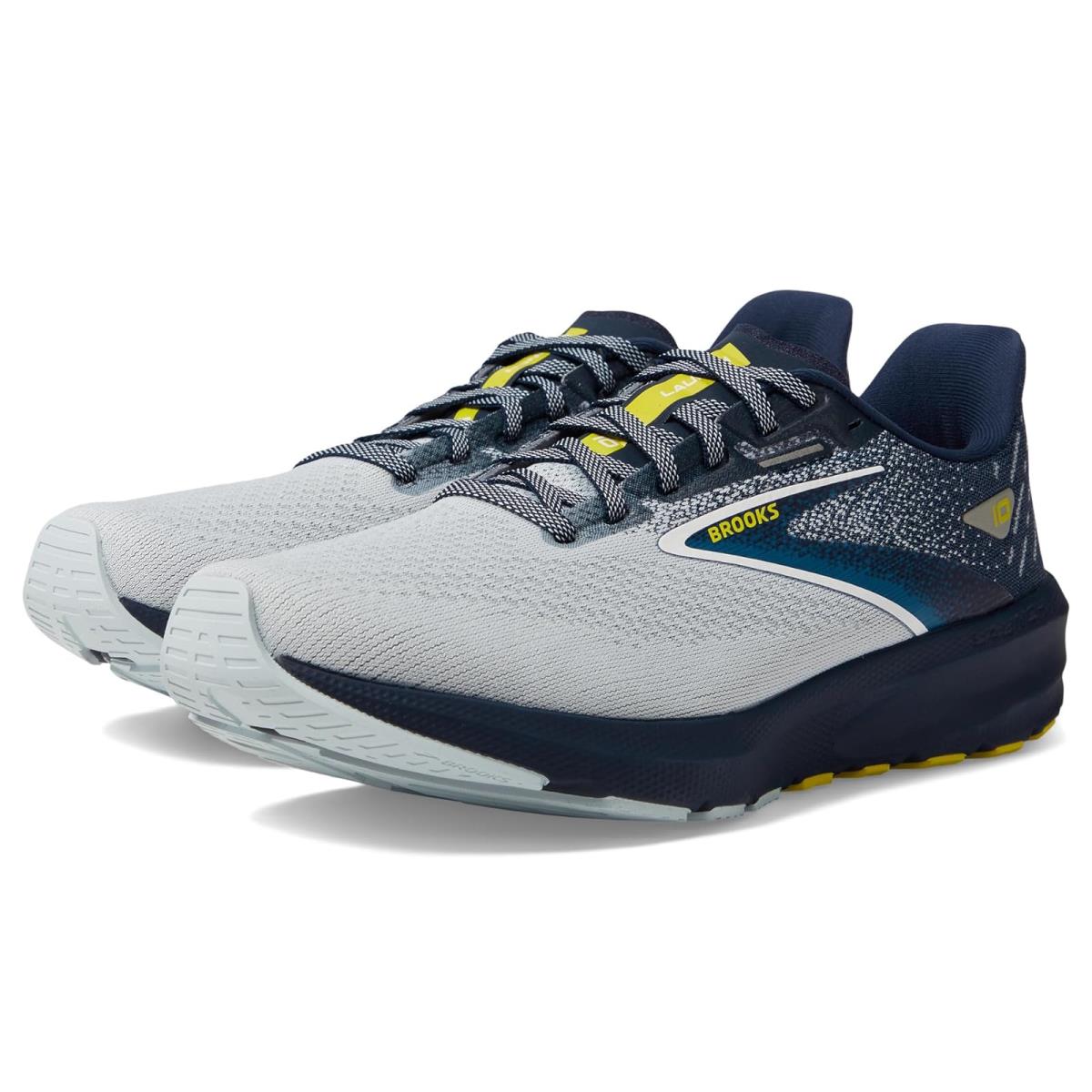 Man`s Sneakers Athletic Shoes Brooks Launch 10 Iris/Ballad Blue/Sulphur