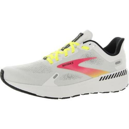 Brooks Mens Launch Gts 9 Fitness Athletic and Training Shoes Shoes Bhfo 7716 - White/Pink/NightLife