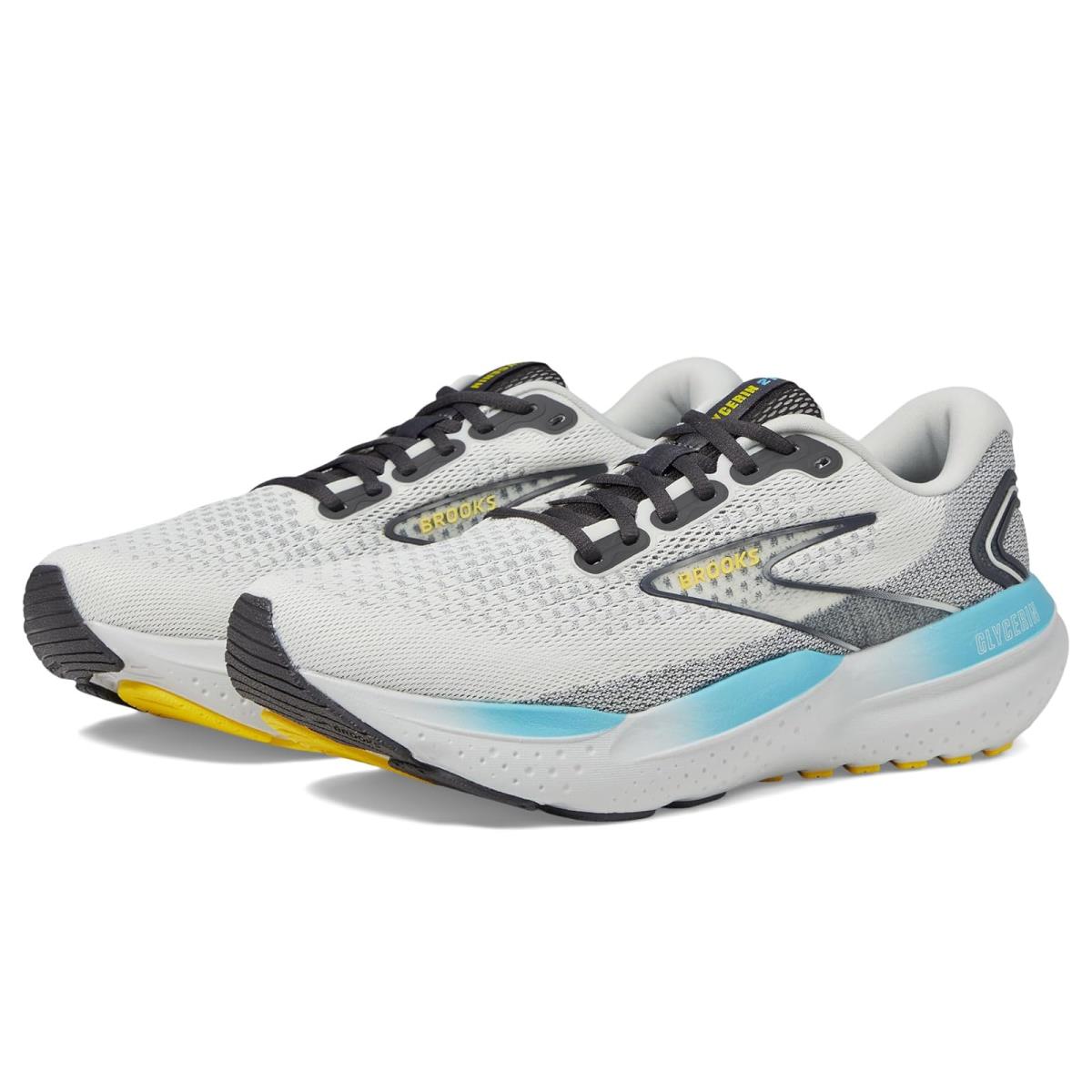 Man`s Sneakers Athletic Shoes Brooks Glycerin 21 Coconut/Forged Iron/Yellow