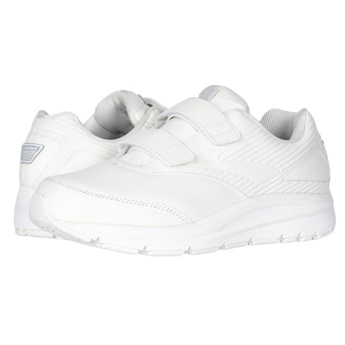 Man`s Sneakers Athletic Shoes Brooks Addiction Walker V-strap 2 White/White