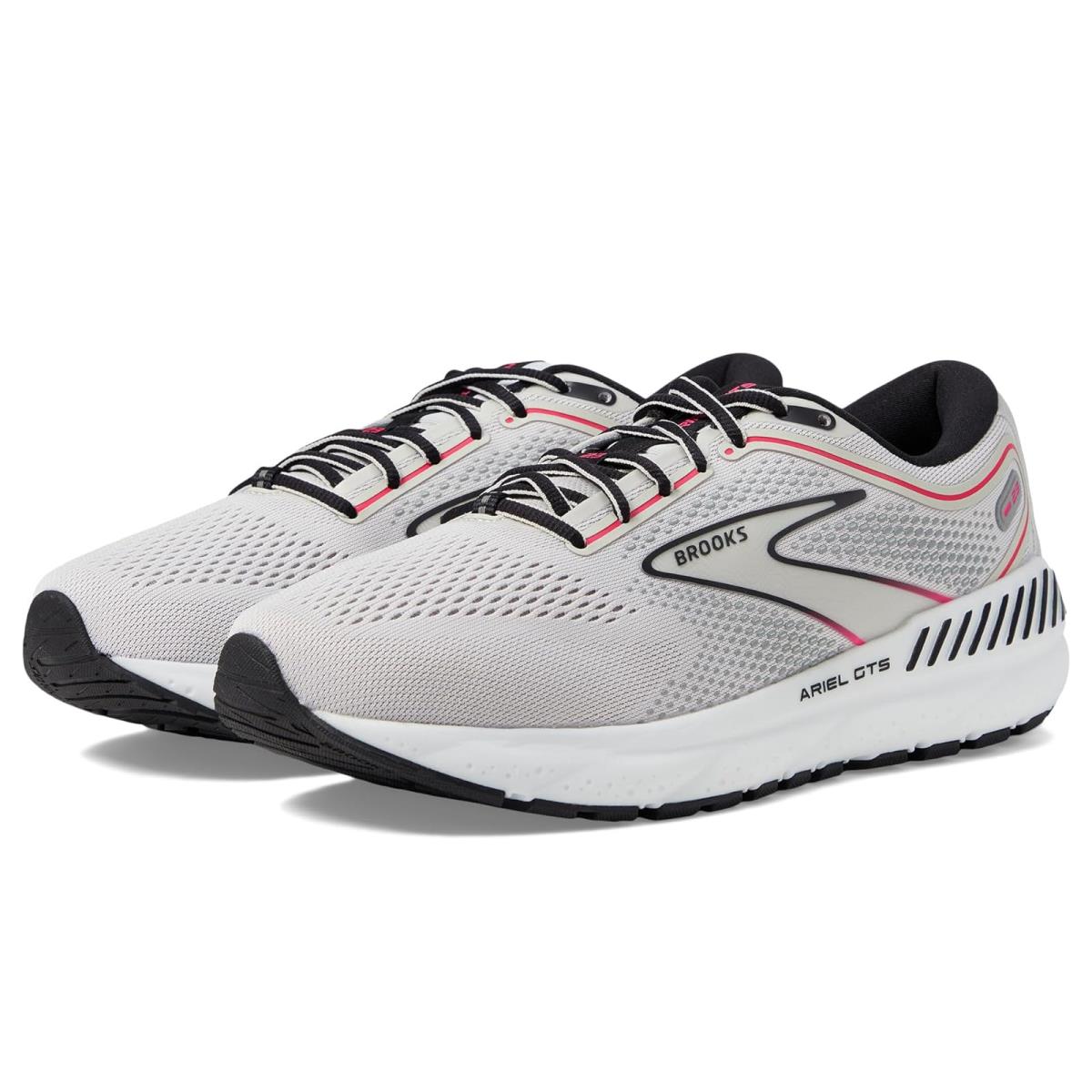 Woman`s Sneakers Athletic Shoes Brooks Ariel Gts 23 Grey/Black/Pink
