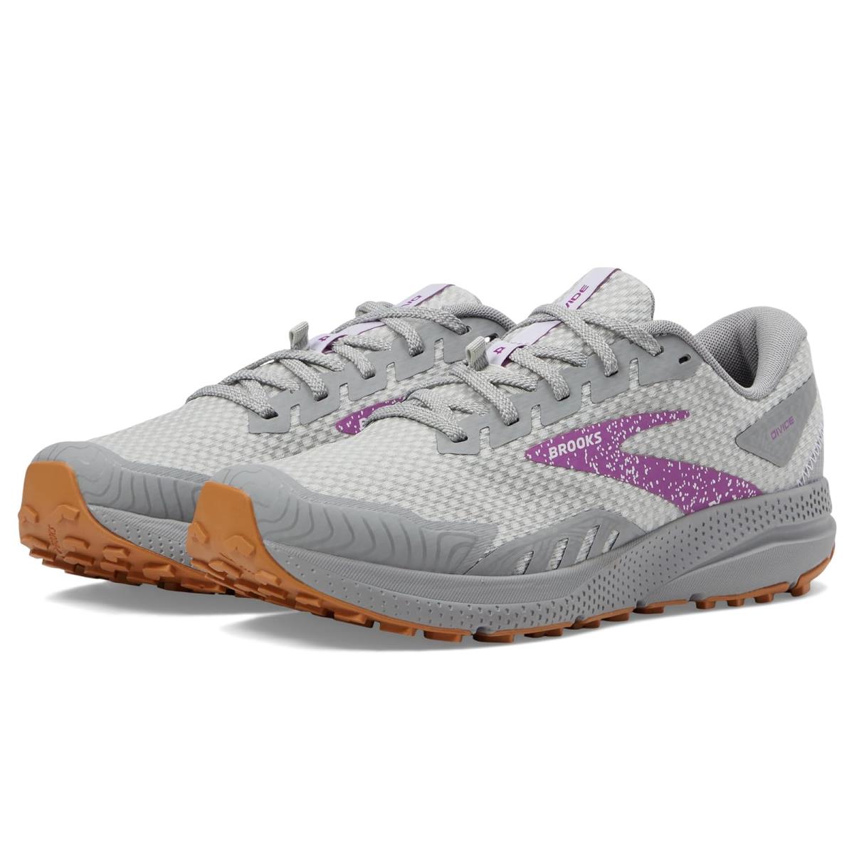 Woman`s Sneakers Athletic Shoes Brooks Divide 4 Alloy/Oyster/Violet