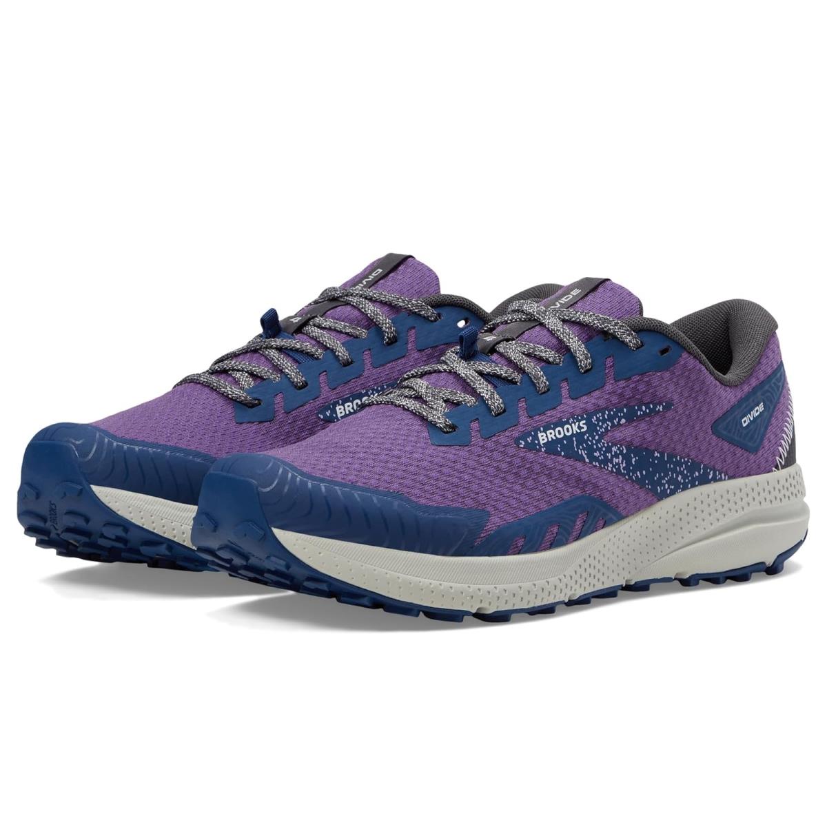 Woman`s Sneakers Athletic Shoes Brooks Divide 4 Purple/Navy/Oyster