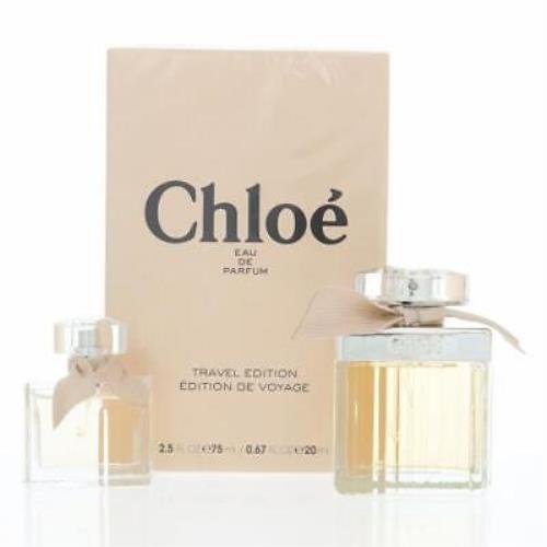Chloe by Chloe 2 Piece Gift Set - 2.5 OZ Eau DE Parfum Spray Box For Women
