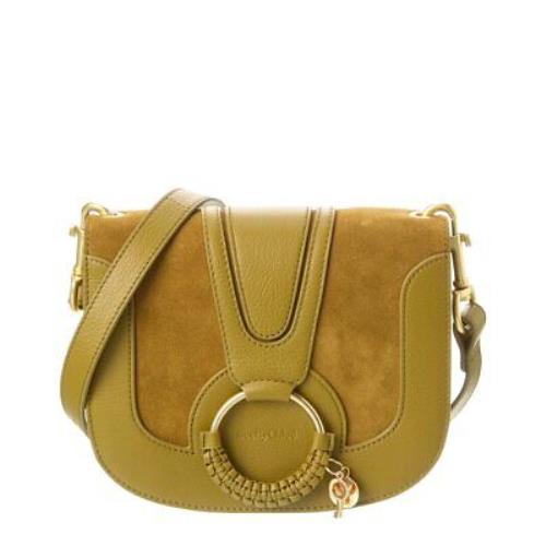 Chloé See By Chlo Hana Small Leather Suede Crossbody Women`s Green