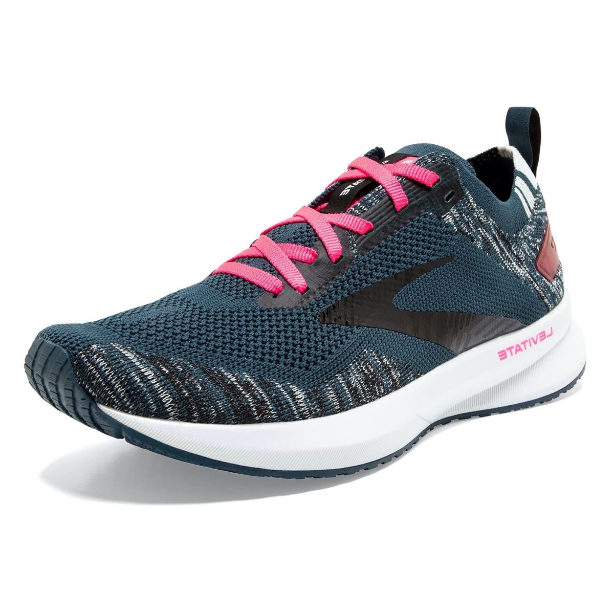 Brooks Women`s Levitate 4 Running Shoe - Sz_6_Navy/Black/Pink