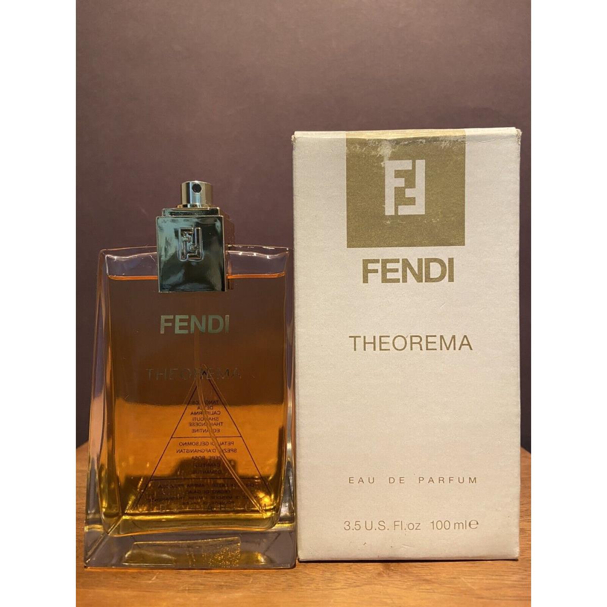 Vintage Fendi Theorema 3.5 Fl. oz / 100 ml Eau de Parfum Spray No Cap Rare