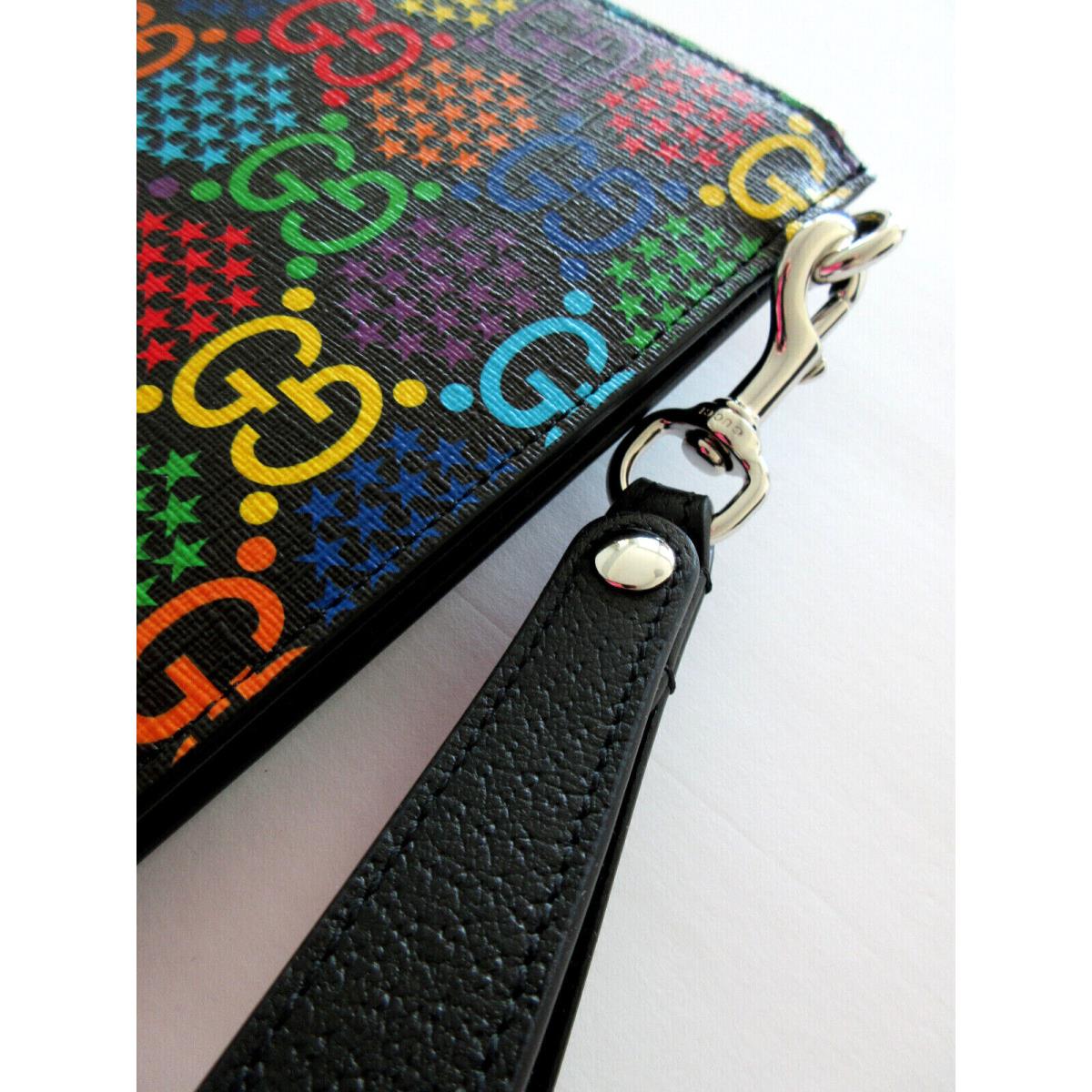 Gucci GG Supreme Psychedelic Zip Top Clutch/pouch Large Unisex 601087