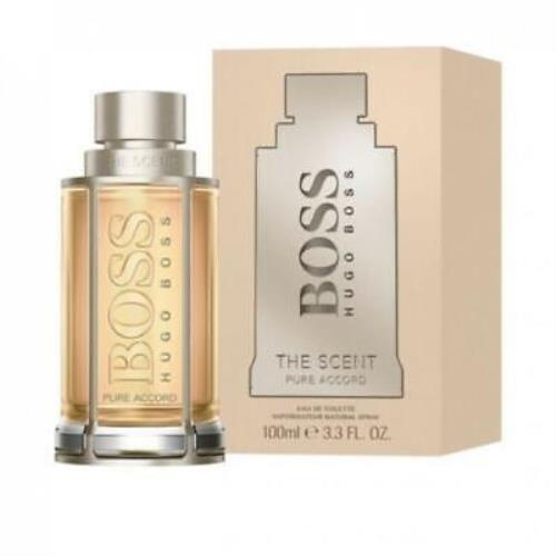 Hugo Boss Men`s Scent Pure Accord Edt Spray 3.4 oz Fragrances 3614228902106