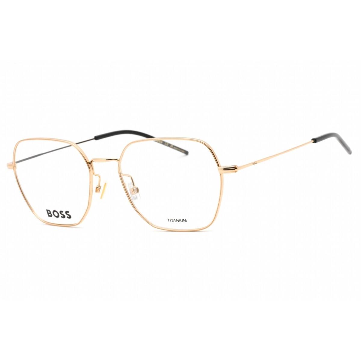 Hugo Boss Women`s Eyeglasses Gold Black Metal Geometric Frame Boss 1534 0RHL 00