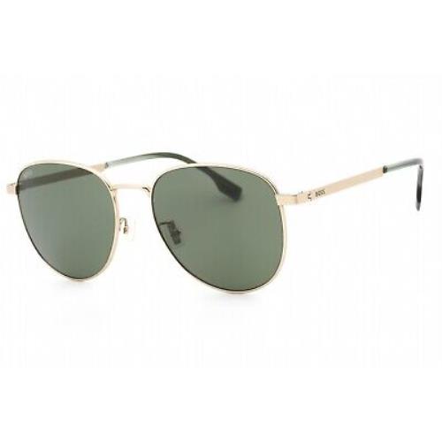 Hugo Boss Boss 1536/F/S 0AOZ QT Sunglasses MT Gold Frame Green Lenses 57 Mm
