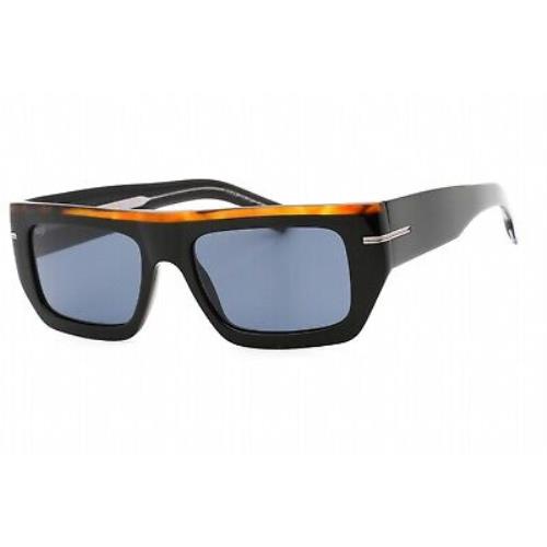 Hugo Boss Boss 1502/S 0I62 KU Sunglasses Black Havana Frame Blue Lenses 54mm