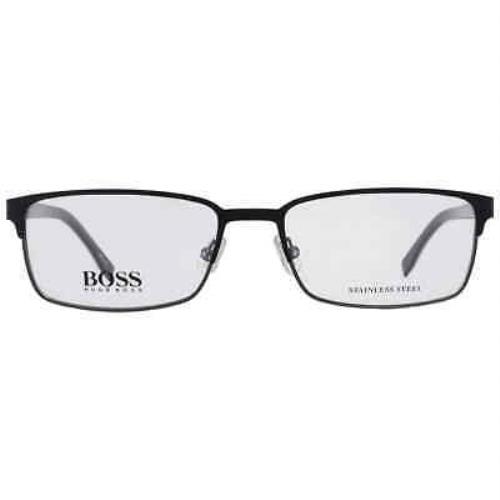 Hugo Boss Demo Rectangular Men`s Eyeglasses Boss 0766 0QIL 55 Boss 0766 0QIL 55