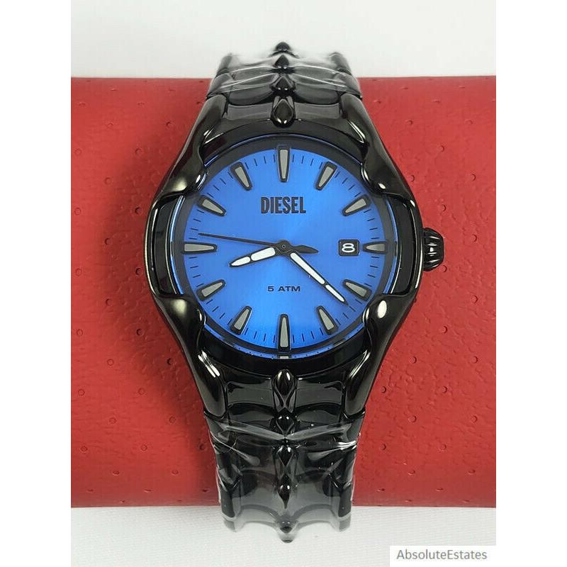 Diesel Vert Limited Edition Gunmetal Blue Mens Watch DZ2198