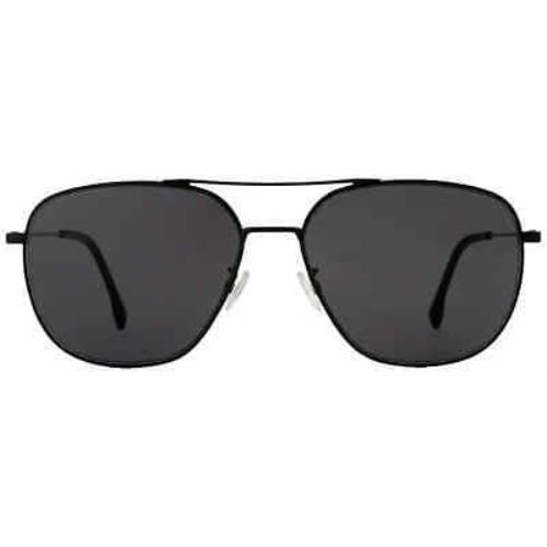 Hugo Boss Grey Pilot Men`s Sunglasses Boss 1218/F/SK 0TI7/IR 62 Boss 1218/F/SK
