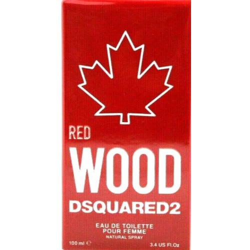 DSQUARED2 Red Wood Pour Femme Eau De Toilette Spray For Women 3.4 Oz / 100 ml