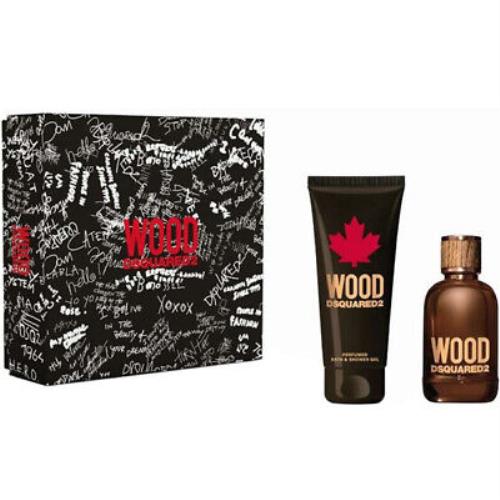 Dsquared2 Men`s Wood 2pc Gift Set Fragrances 8011003873807
