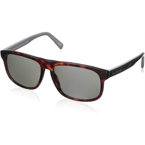 Ermenegildo Zegna EZ0003 54D Tortoise Rectangle Gray 57-15-140mm Sunglasses