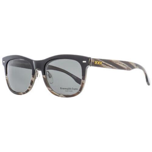 Ermenegildo Zegna ZC0001 05D Black Square Gray 55-19-145mm Men`s Sunglasses