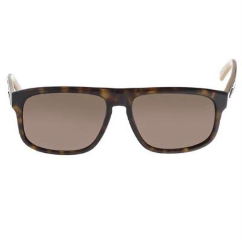 Ermenegildo Zegna EZ0003 52J Tortoise Rectangle Brown 57-15-140mm Sunglasses
