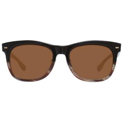 Ermenegildo Zegna ZC0001 50M Dark Brown Square Brown 55-19-145mm Sunglasses