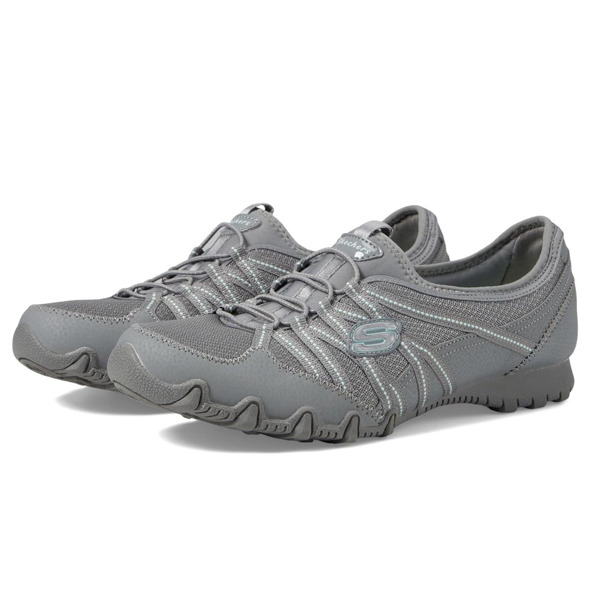 Woman`s Sneakers Athletic Shoes Skechers Bikers Lite - Relive Gray
