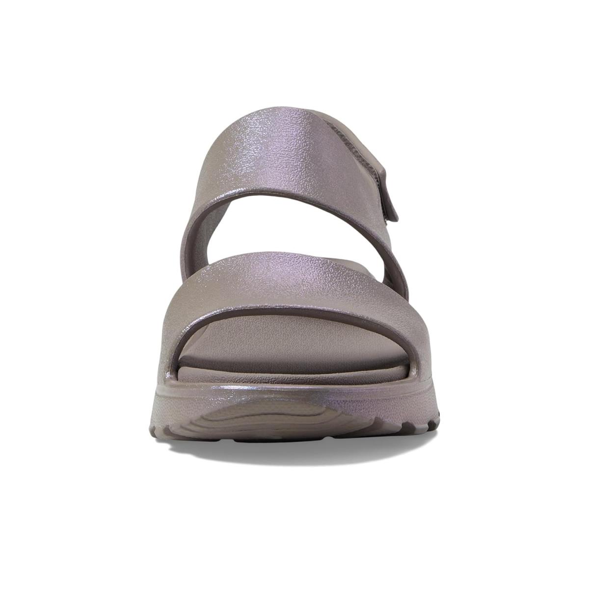 Woman`s Sandals Skechers Foamies Arch Fit Footsteps Iridescent Dark Taupe