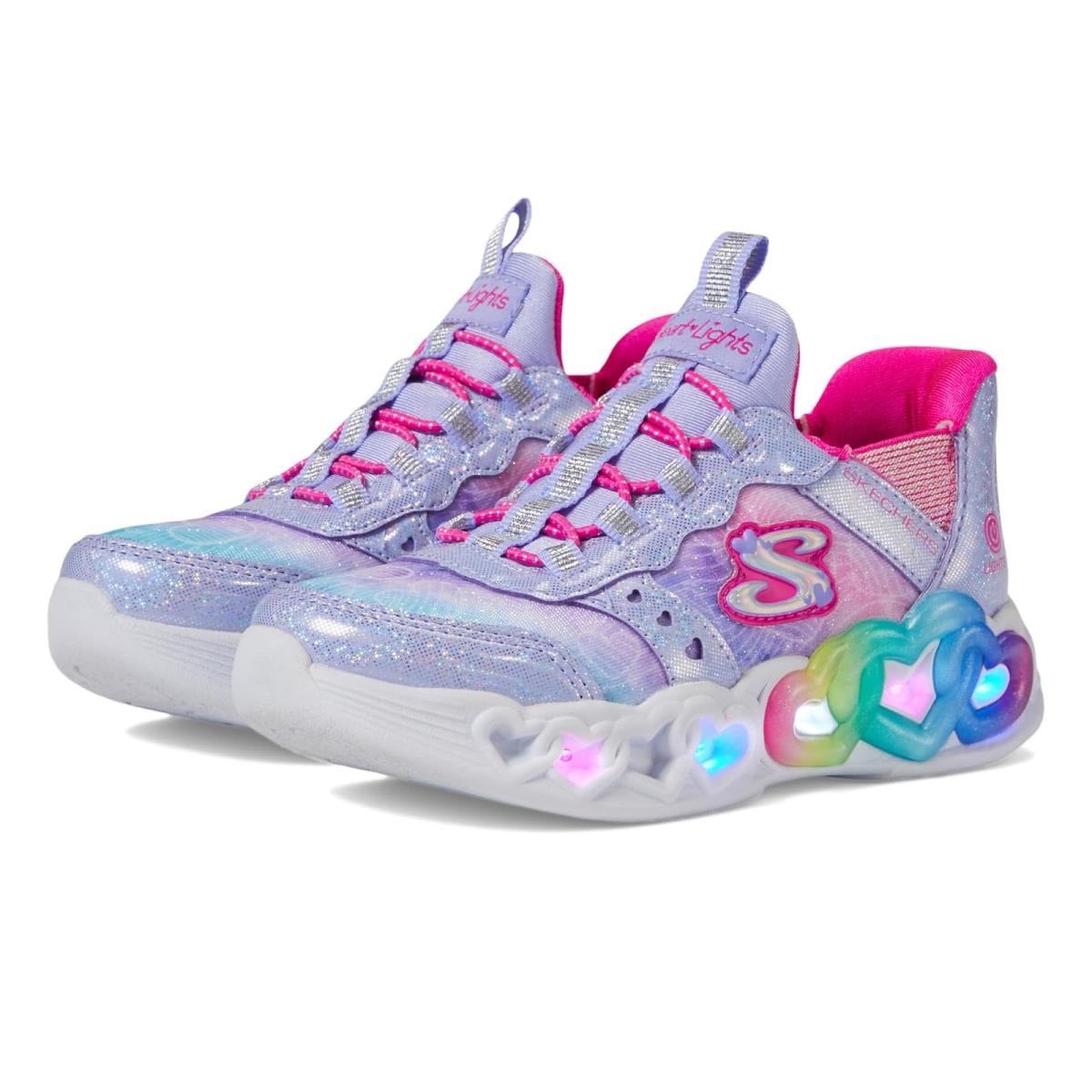 Girl`s Sneakers Athletic Shoes Skechers Kids - Lavendar/Multi