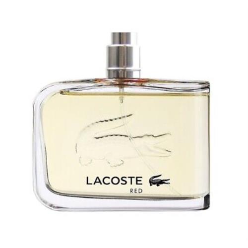 Lacoste Men`s Red Edt Spray 4.2 oz Tester Fragrances 3616302931811