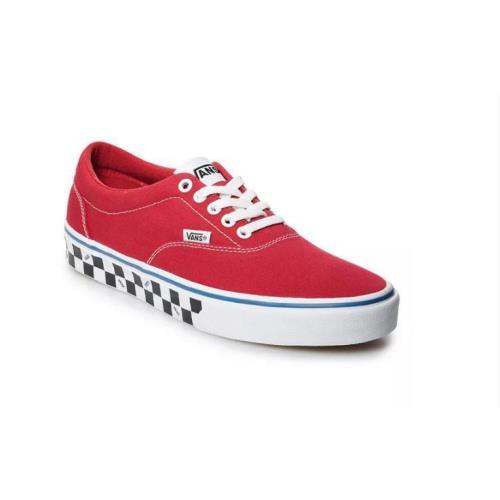 Mens Vans Doheny Check Red Sneakers Skate Shoes Size 12