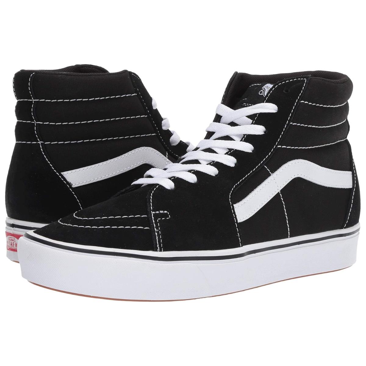 Unisex Sneakers Athletic Shoes Vans Comfycush SK8-Hi (Classic) Black/True White