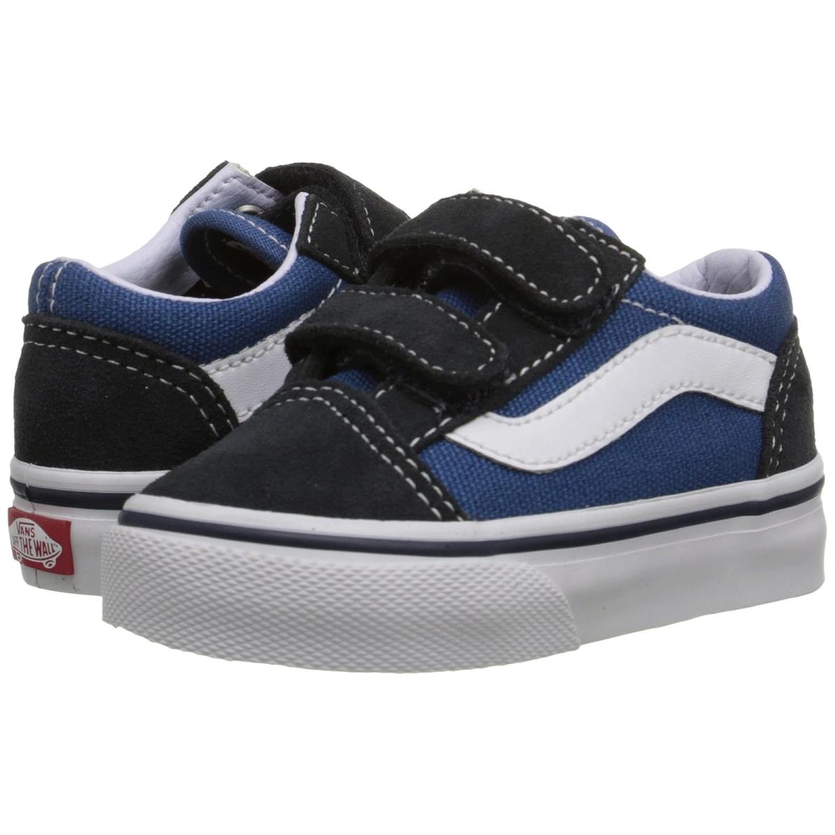 Children Unisex Shoes Vans Kids Old Skool V Core Toddler Navy