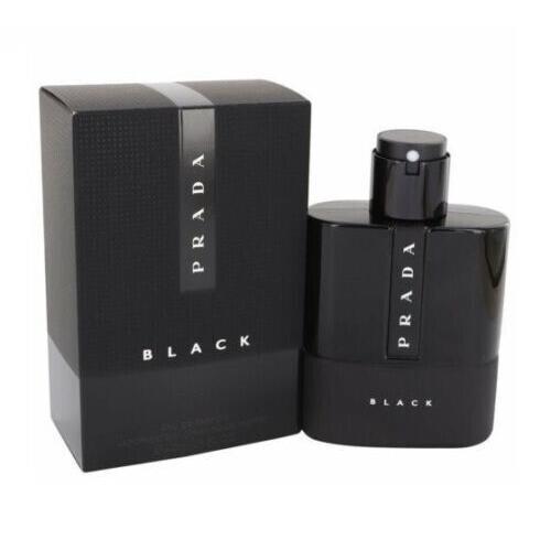 Prada Luna Rossa Black Men 3.4 oz 100 ml Eau De Parfum Spray