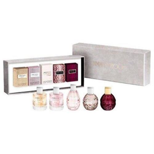 Jimmy Choo Miniatures Collection 5 pc Womens Perfumes Imperfect Box