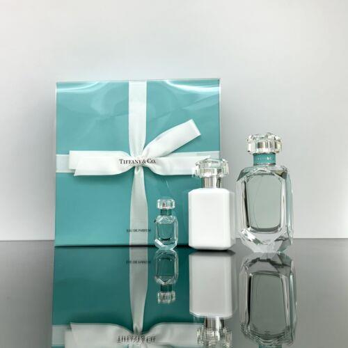 Tiffany Co. 3pc Women Set 2.5oz Edp Spr +0.16oz Splash Mini +3.4oz B/lotion