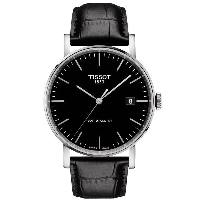 Tissot T1094071605100 Men`s Watch Black Leather Band Quartz Movement