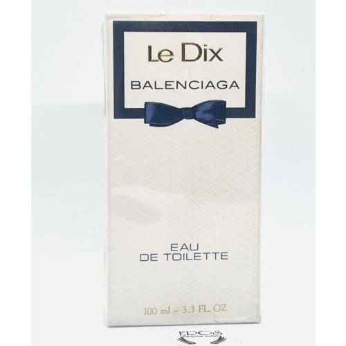 Vintage LE Dix by Balenciaga Splash Edt 100 ml 3.3 oz Old Formula Large