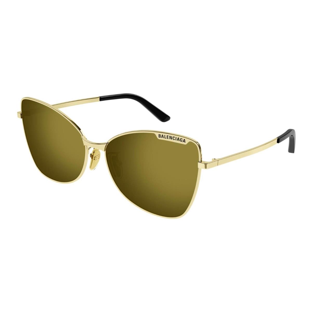 Balenciaga BB0278S Gold/bronze Flash Lenses 004 Sunglasses